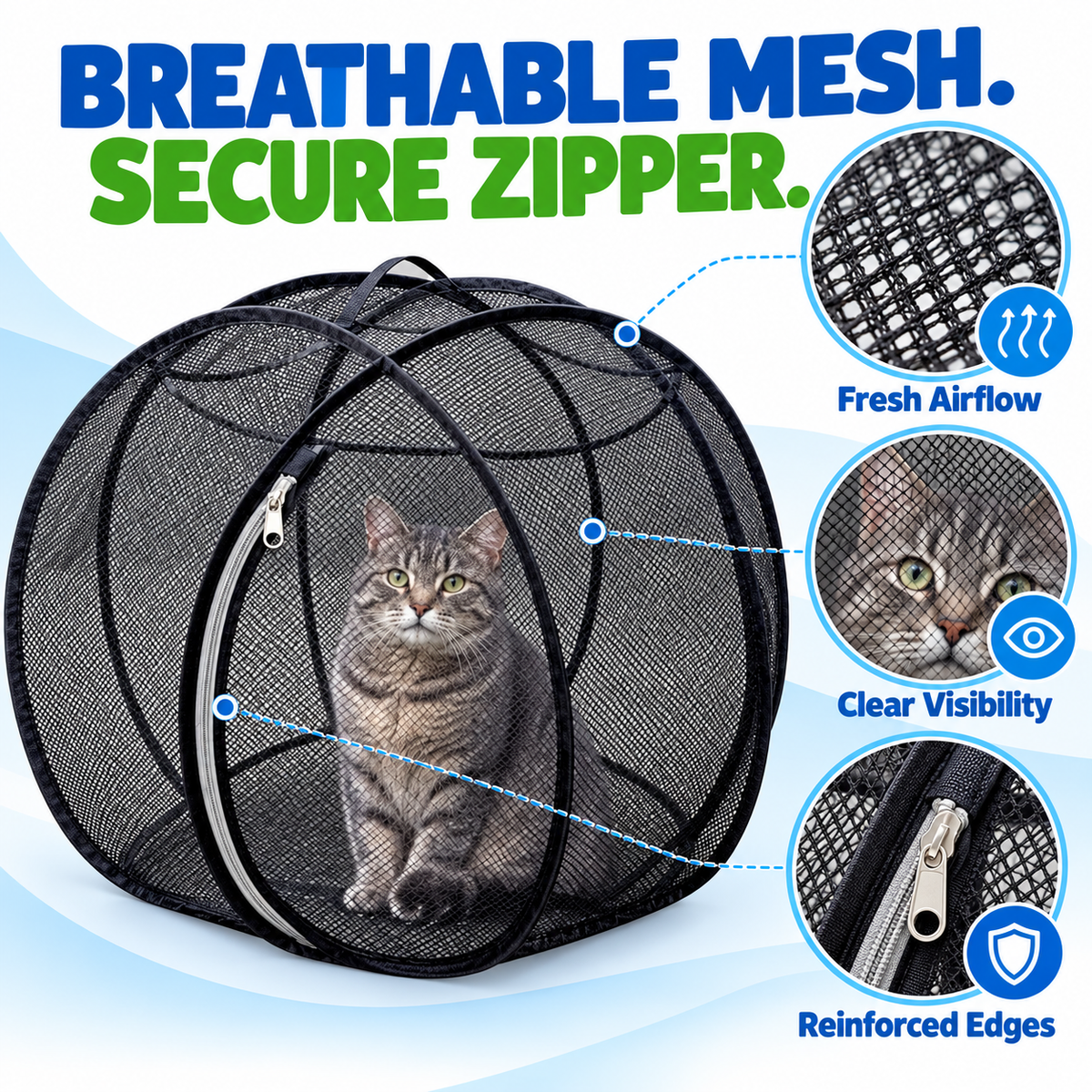 🔥🐱 Pop-Up Cat Playpen 🌿 Fresh Air, Safe Space, Happy Cat