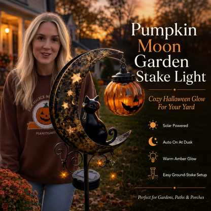 🎃 Shop Early for Halloween! 49% OFF Pumpkin Moon Garden Stake Light