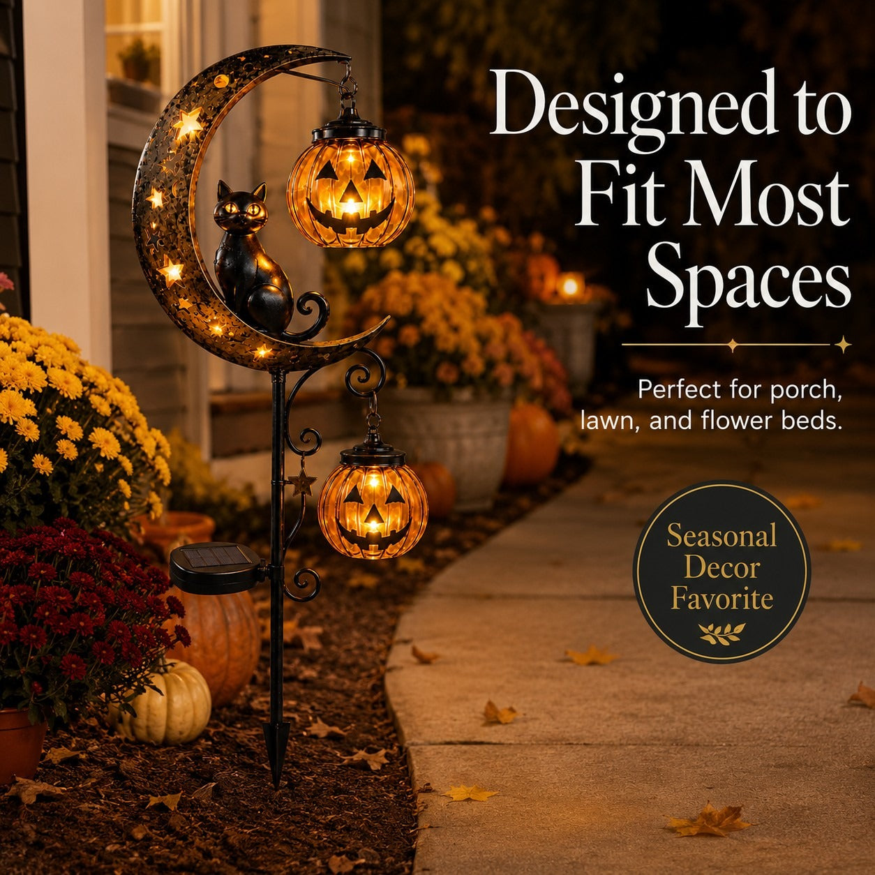 🎃 Halloween Early Bird Sale | 55% OFF Pumpkin Moon Garden Stake Light