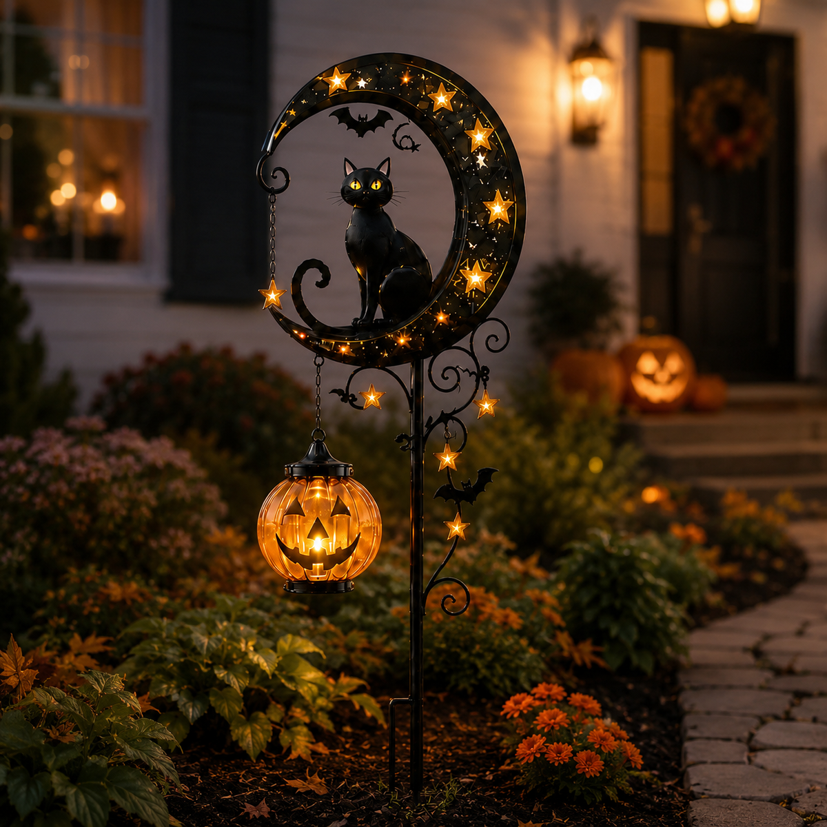 🎃 Shop Early for Halloween! 49% OFF Pumpkin Moon Garden Stake Light