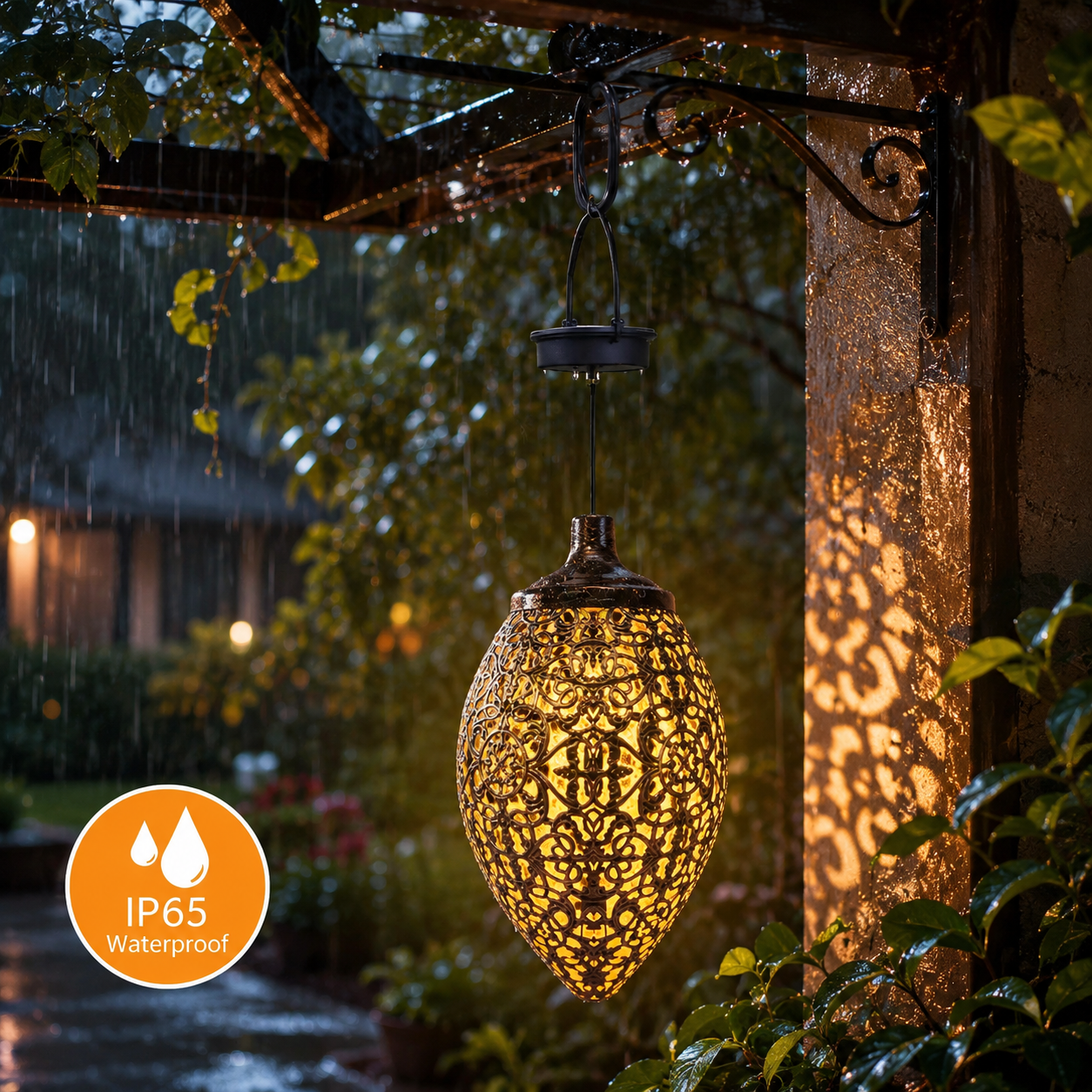 🔥50% OFF TODAY🌙Solar Powered Outdoor Lantern Waterproof Garden Decor