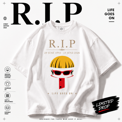 Oliver “LIFE GOES ON” Oversized Graphic Tee