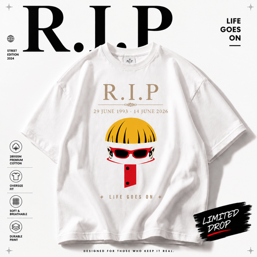 Oliver “LIFE GOES ON” Oversized Graphic Tee