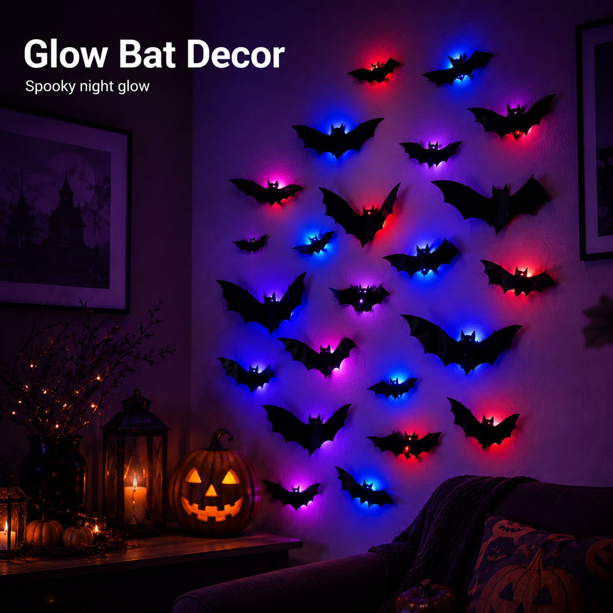 🔥SPOOKY SALE 55% OFF🦇 Halloween LED Bat Decorations