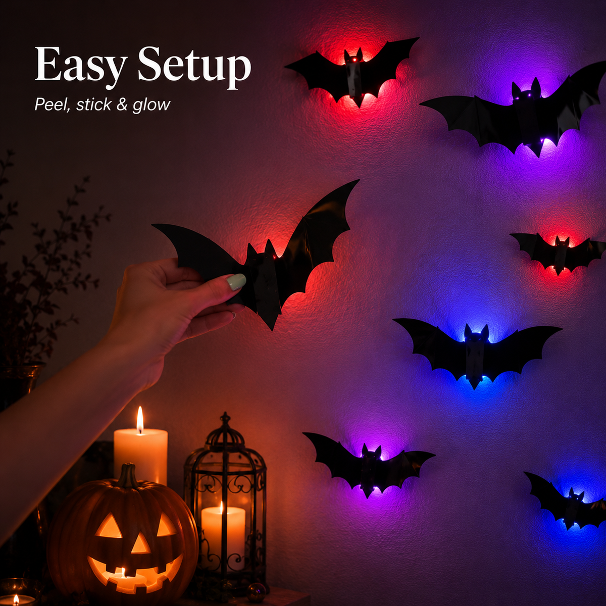 🔥SPOOKY SALE 55% OFF🦇 Halloween LED Bat Decorations