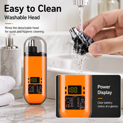 🔥 LAST DAY 50% OFF-🛠️Professional LED Display Nose Hair Trimmer