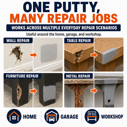 🛠️ High-Strength Repair Putty – Metal Wood PVC & Ceramic
