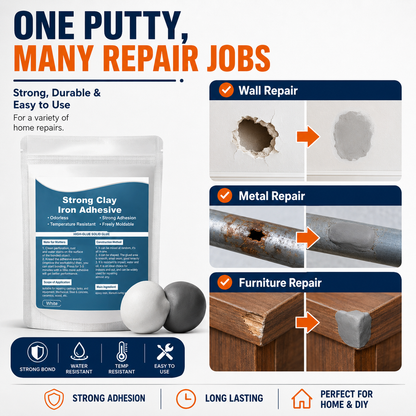 🛠️ High-Strength Repair Putty – Metal Wood PVC & Ceramic
