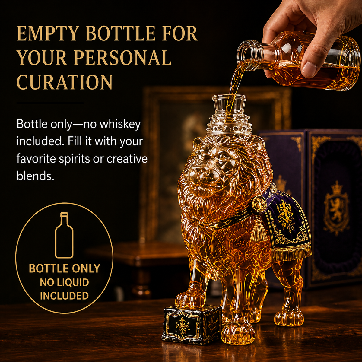 HOT SALE👑87th Anniversary Royal Lion Whiskey Bottle