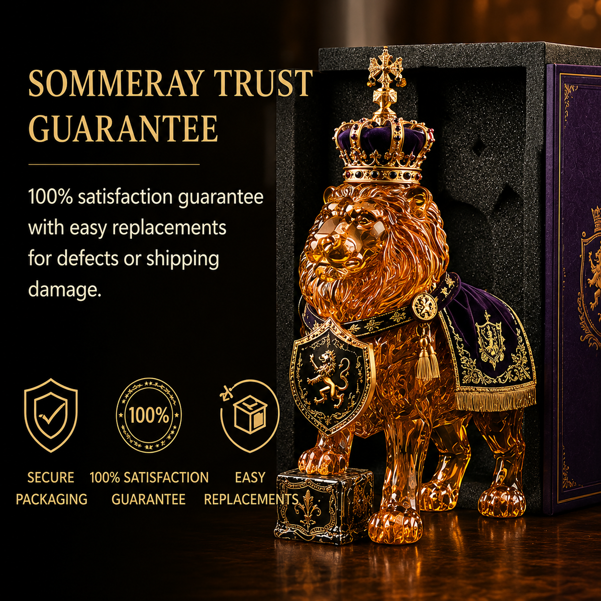 HOT SALE👑87th Anniversary Royal Lion Whiskey Bottle