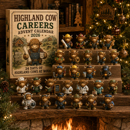 🐮 Highland Cow Careers Advent Calendar 2026 – 24 Days of Country Charm 🎁🤎