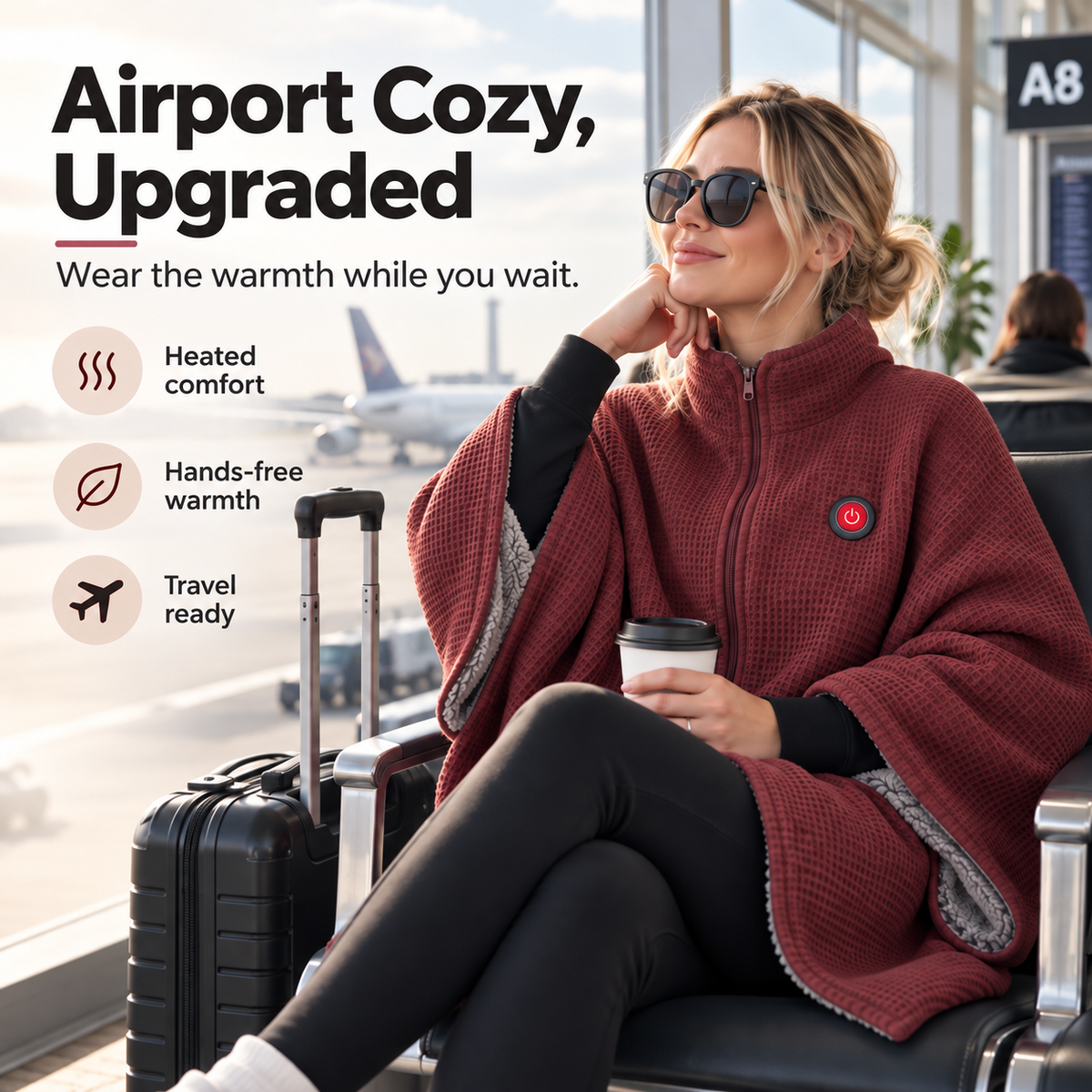 🔥Wearable Heated Blanket – Cozy Hands-Free Warmth