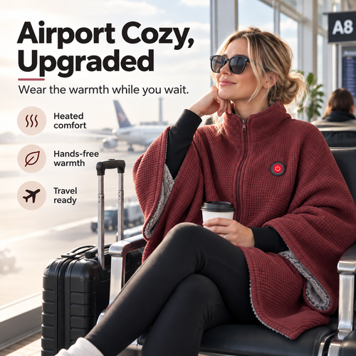 🔥Wearable Heated Blanket – Cozy Hands-Free Warmth