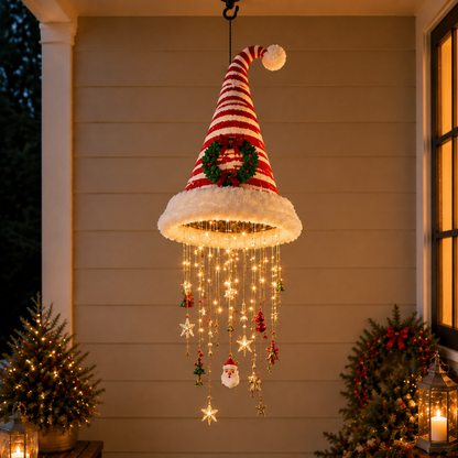 🔥HOT SALE 55% OFF🎅 Santa Hat Hanging Chandelier 🎄