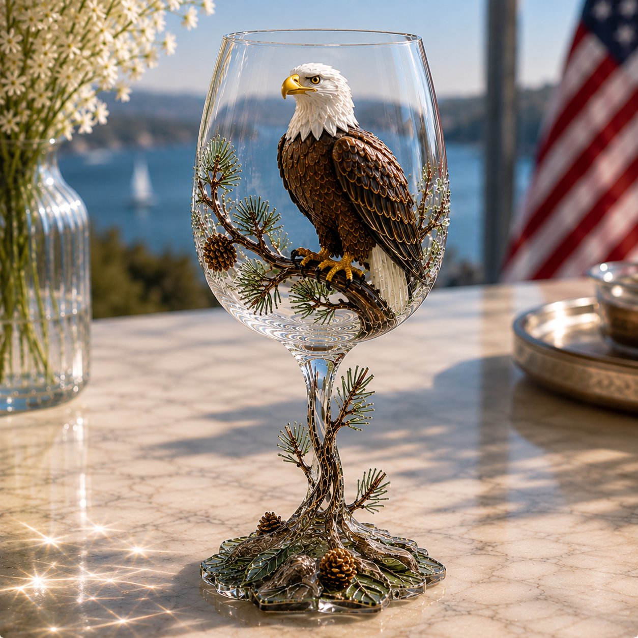 🐦 Nature’s Winged Beauties – 3D Bird Wine Glass Collection