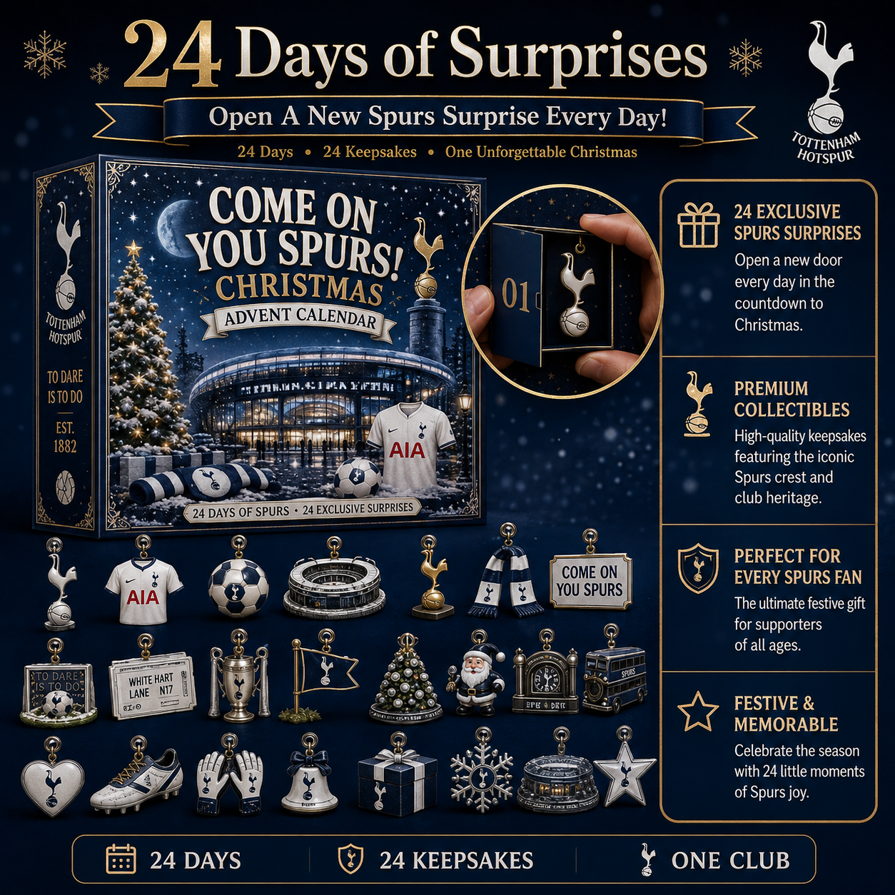 🎄 Come On You Spurs! Football Christmas Advent Calendar