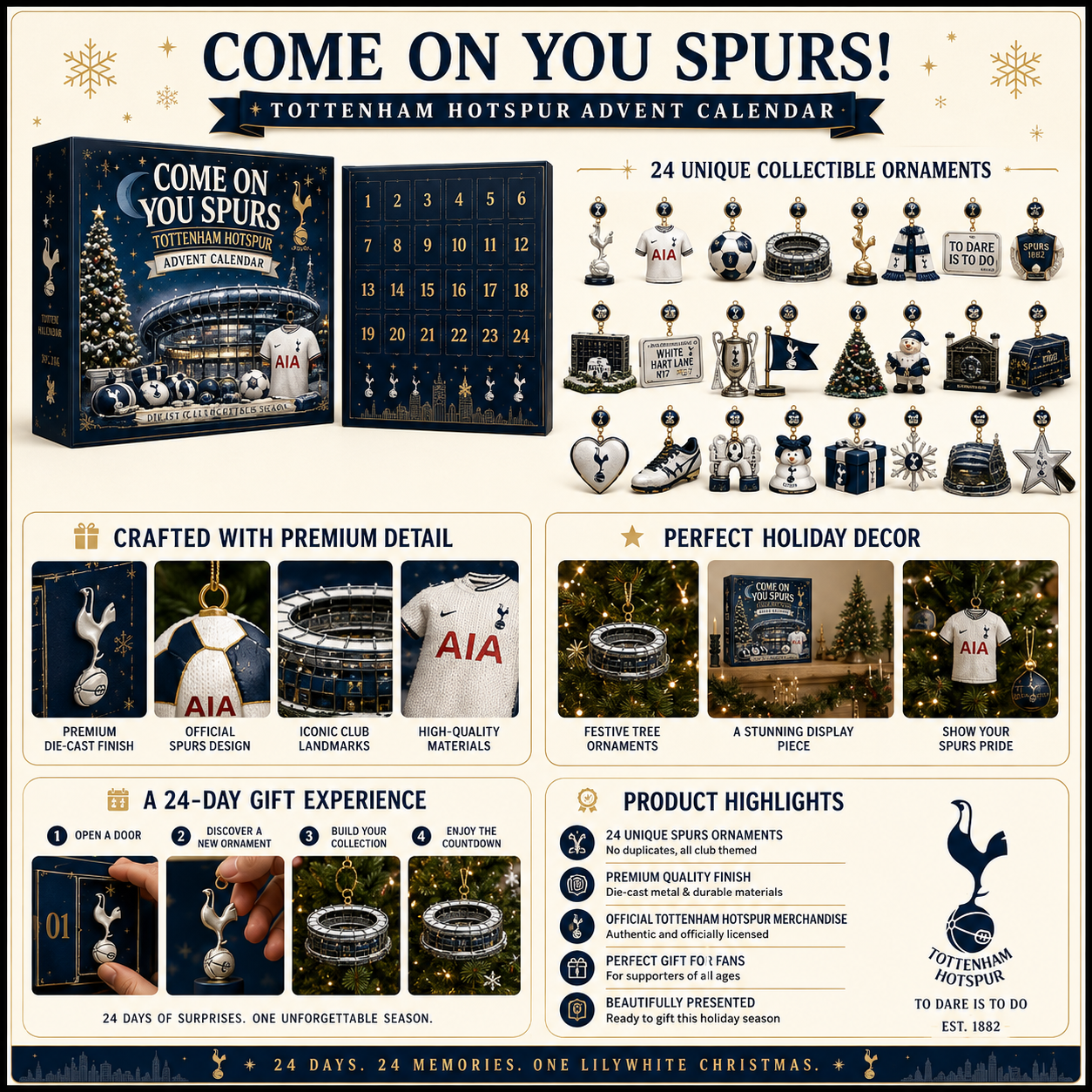🎄 Come On You Spurs! Football Christmas Advent Calendar