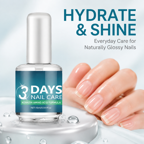💝LAST DAY 49% OFF💝3 Days Nail Care - Keratin Amino Acid Formula, Suitable for Soft and Fragile Nails