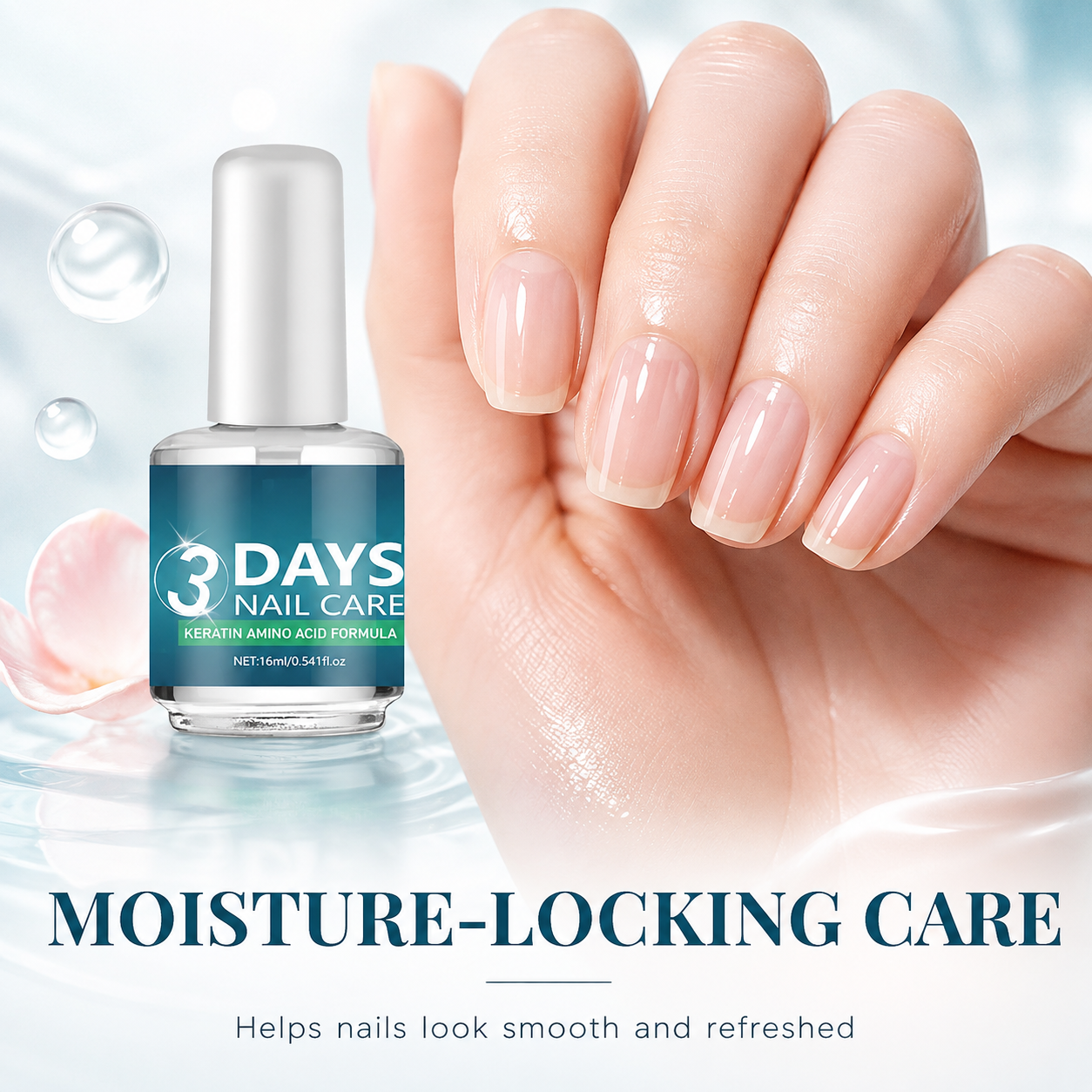 💝LAST DAY 49% OFF💝3 Days Nail Care - Keratin Amino Acid Formula, Suitable for Soft and Fragile Nails