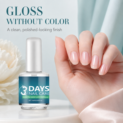 💝LAST DAY 49% OFF💝3 Days Nail Care - Keratin Amino Acid Formula, Suitable for Soft and Fragile Nails