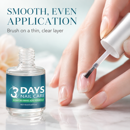 💝LAST DAY 49% OFF💝3 Days Nail Care - Keratin Amino Acid Formula, Suitable for Soft and Fragile Nails