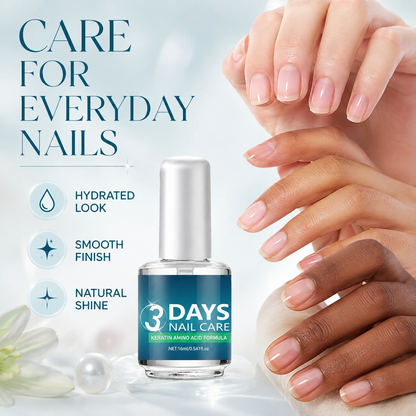 💝LAST DAY 49% OFF💝3 Days Nail Care - Keratin Amino Acid Formula, Suitable for Soft and Fragile Nails
