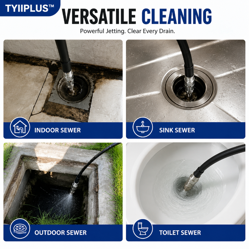 🚿 6500 PSI Sewer Jetter Nozzle – 1/4" Quick Connect Drain Cleaning Attachment