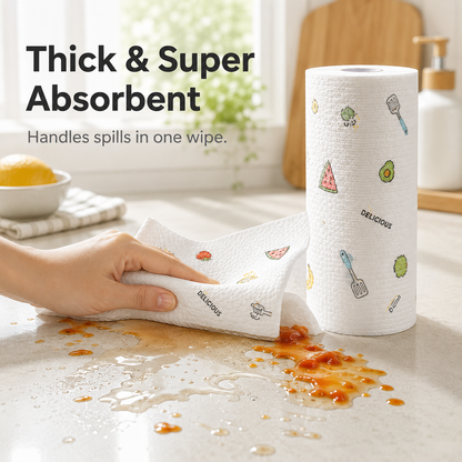 ✨55% OFF TODAY🧽 Disposable Kitchen Cleaning Cloths 💦Ultra Absorbent • Grease-Fighting • Hygienic