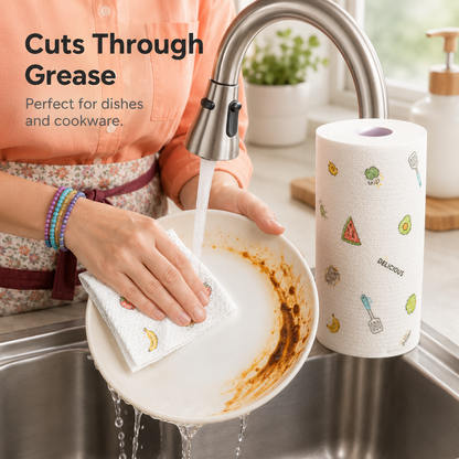 ✨55% OFF TODAY🧽 Disposable Kitchen Cleaning Cloths 💦Ultra Absorbent • Grease-Fighting • Hygienic