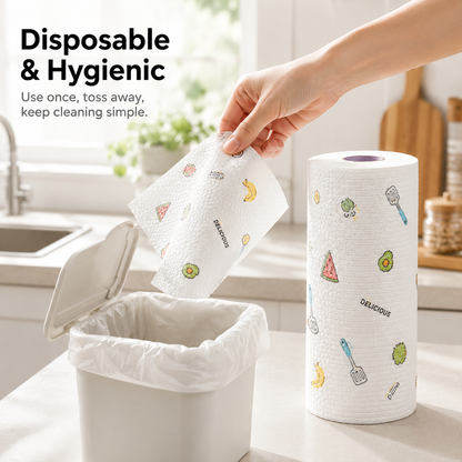 ✨55% OFF TODAY🧽 Disposable Kitchen Cleaning Cloths 💦Ultra Absorbent • Grease-Fighting • Hygienic