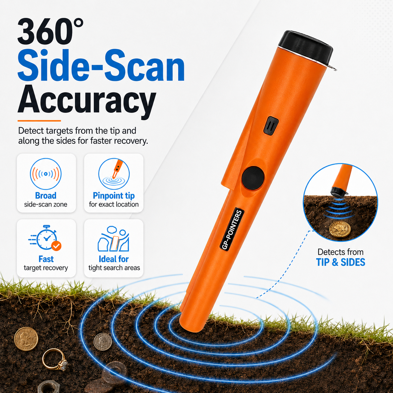 🔥55% OFF TODAY🔍 GP-Pointer Pinpointer Metal Detector
