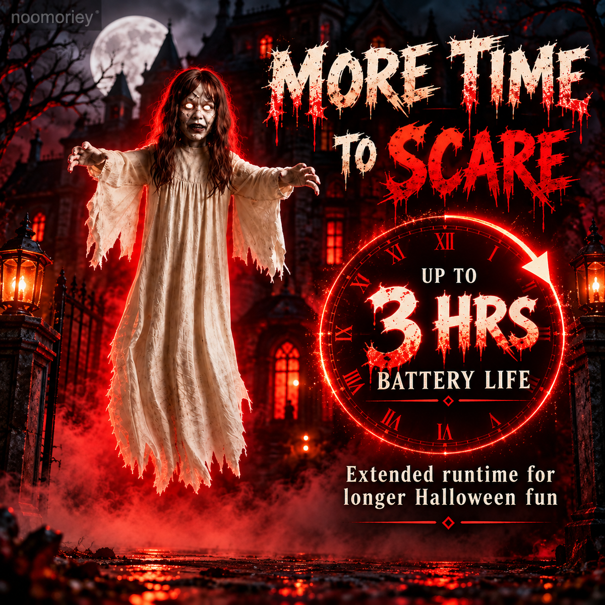 👻 Hauntdrone™ Ghost Girl & Demon Nun – Flying Halloween Scare Prop with Live Camera