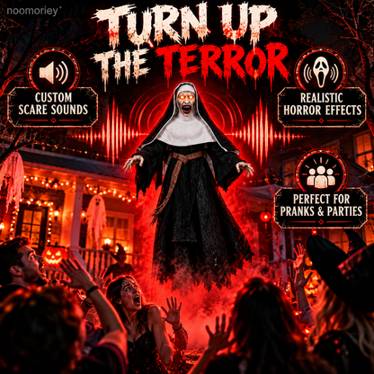 👻 Hauntdrone™ Ghost Girl & Demon Nun – Flying Halloween Scare Prop with Live Camera