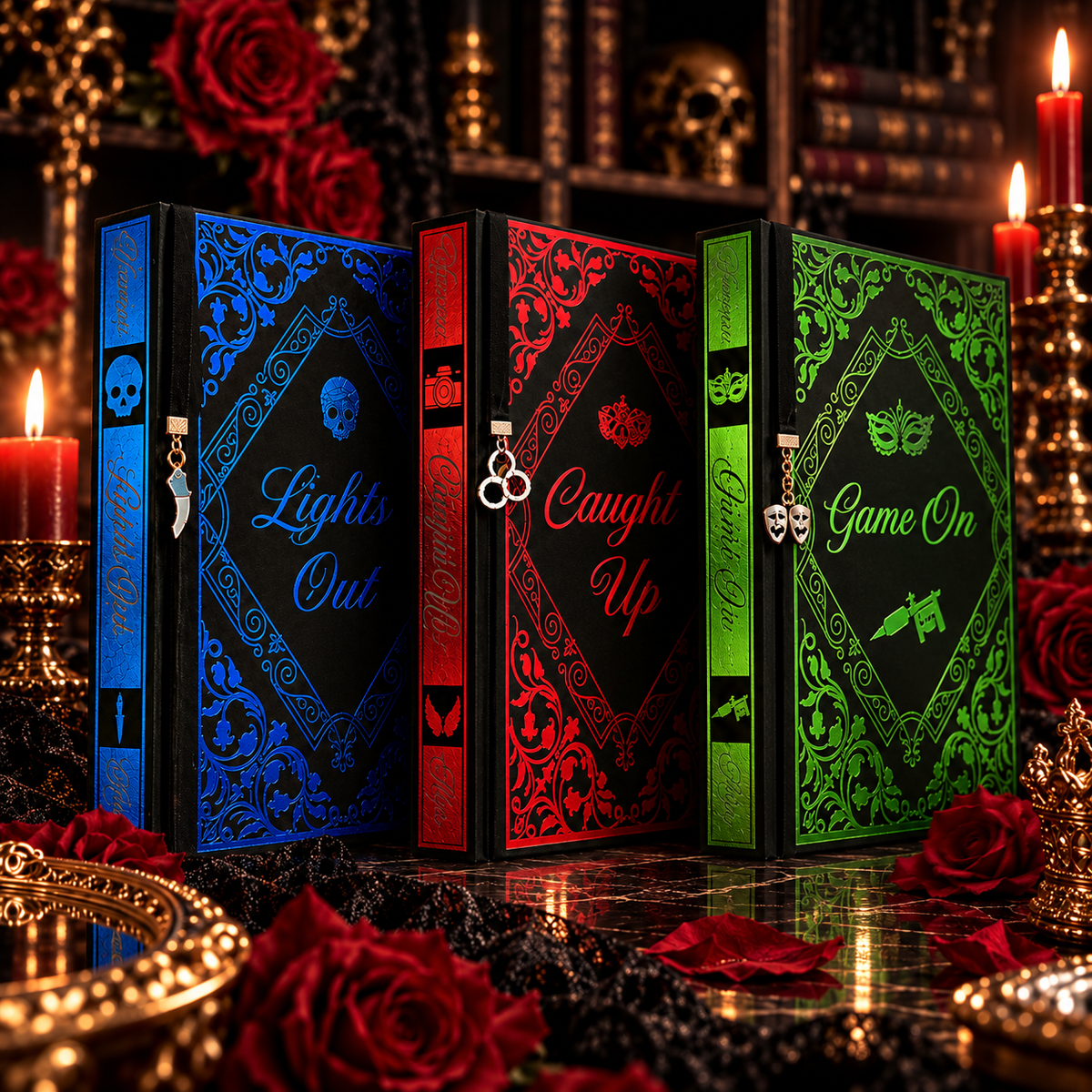 🖤 Into Darkness Trilogy Special Edition – Custom Collector Rebind Set🎁