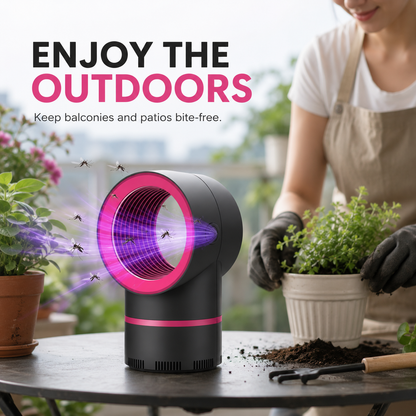 🦟🛡️ Powerful USB Mosquito Trap – Strong Suction & Quiet