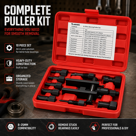 ⚒️ 10Pcs Heavy Duty Blind Hole Bearing Puller Tool Set