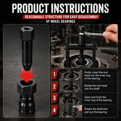 ⚒️ 10Pcs Heavy Duty Blind Hole Bearing Puller Tool Set