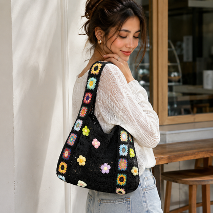 🌸50% OFF TODAY👜 Floral Patchwork Bag Wear It Shoulder or Crossbody
