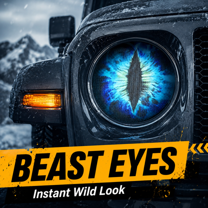 🚘SAVE 50% NOW💀 Beast Eyes Car Headlight Stickers 🚘
