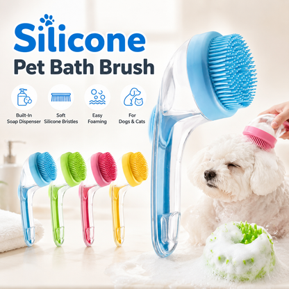 🐶BUY 2 GET 1 FREE🛁 2-IN-1 Pet Bath Brush with Shampoo Dispenser