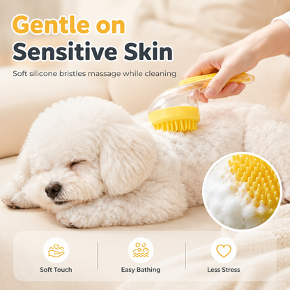 🐶BUY 2 GET 1 FREE🛁 2-IN-1 Pet Bath Brush with Shampoo Dispenser