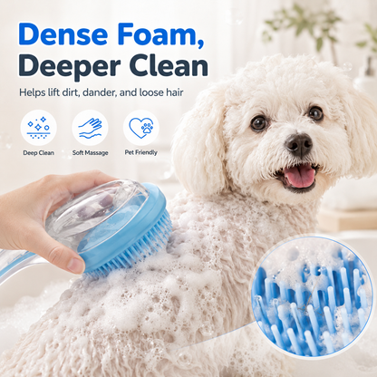 🐶BUY 2 GET 1 FREE🛁 2-IN-1 Pet Bath Brush with Shampoo Dispenser