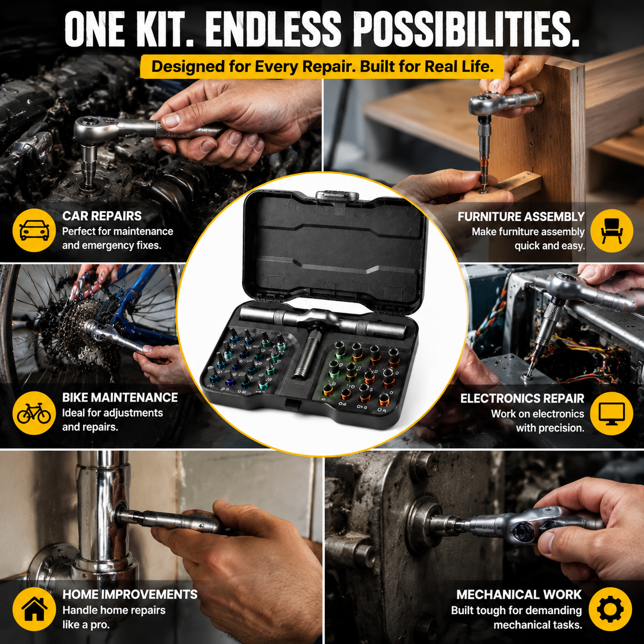 🔥HOT SALE 50% OFF 🔥🔧 Stop Struggling With Loose Screws — This 1 Kit Does It All.
