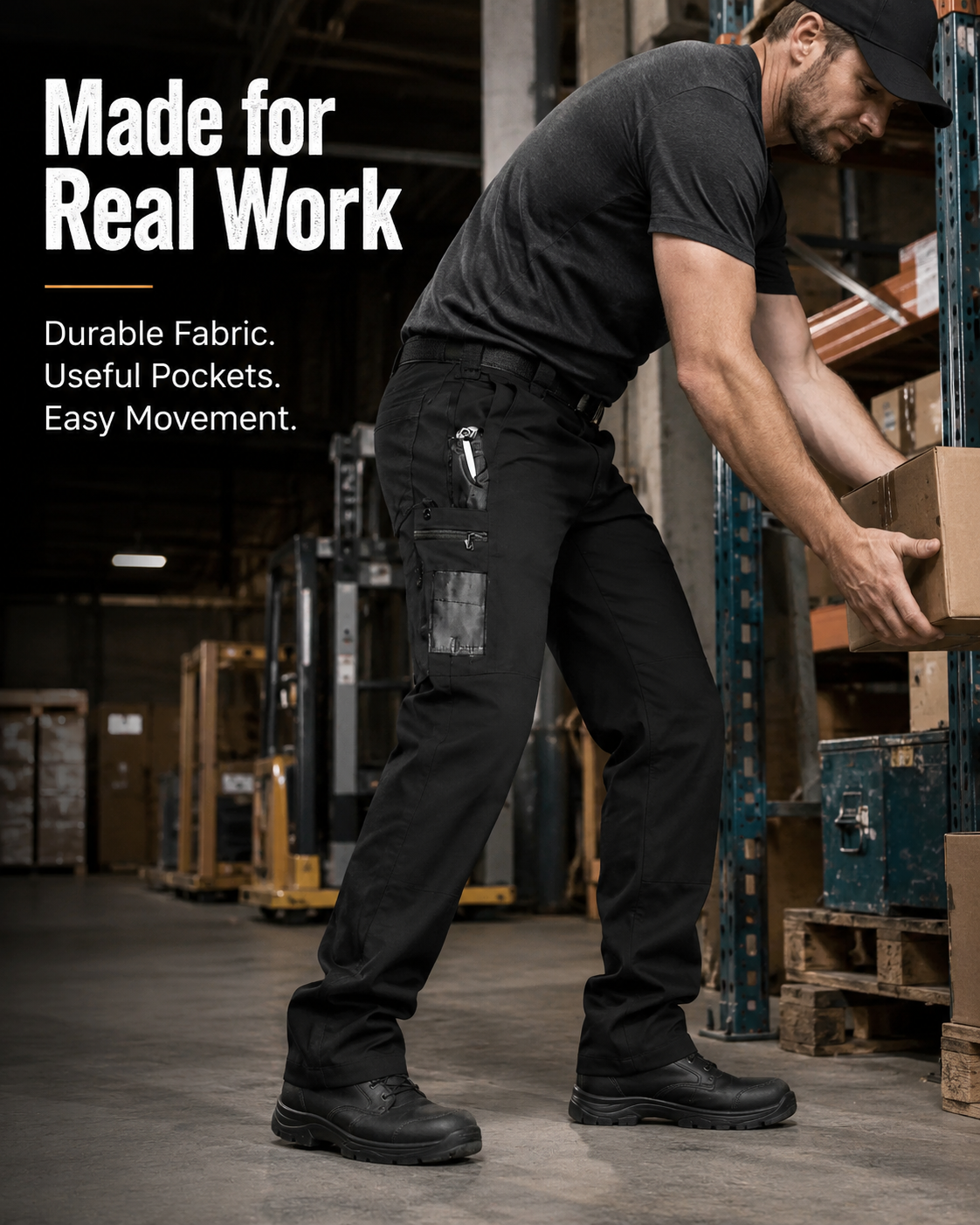 👖🔥 Men’s Waterproof Tactical Work Pants – Built for Work & Adventure