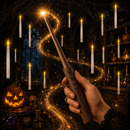 🪄55% OFF TODAY🕯️ Magic Wand Flameless Candles🎄Wave the Wand. Light the Magic.
