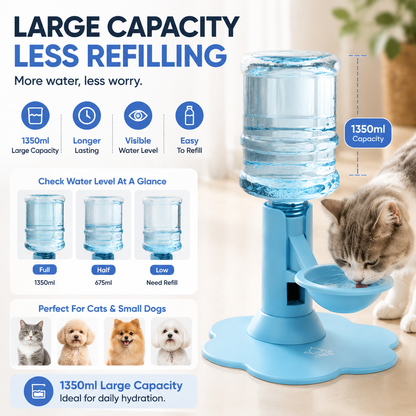 💥OFF 50% TODAY🐾 Automatic Pet Water Dispenser – Gravity Self Refilling Cat & Dog Water Bowl