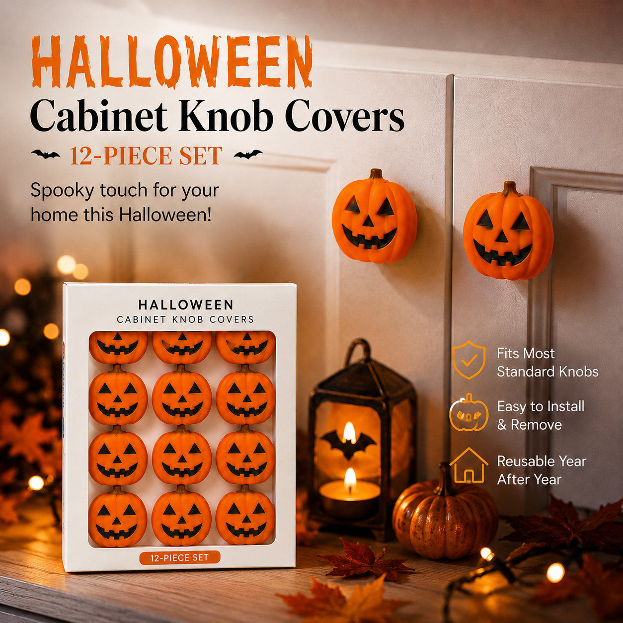 🎃FLASH SALE 55% OFF🧡 Pumpkin Cabinet Knob Covers