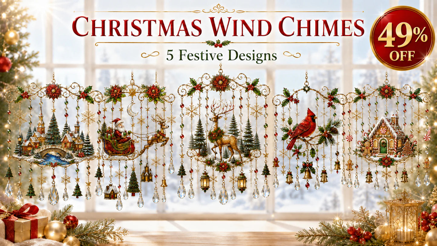 🔥Last Day 49% OFF - Handmade Christmas Stained Glass Window Hanging