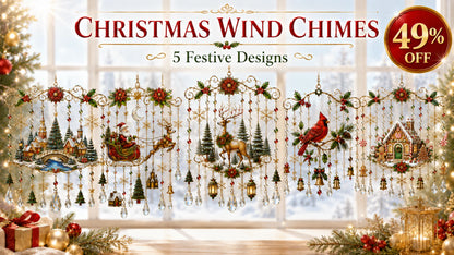 🔥Last Day 49% OFF - Handmade Christmas Stained Glass Window Hanging