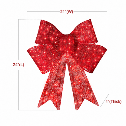 🔥55% OFF Hot Sale🎁✨🎄 48-Inch Lighted Christmas Bow 🎀